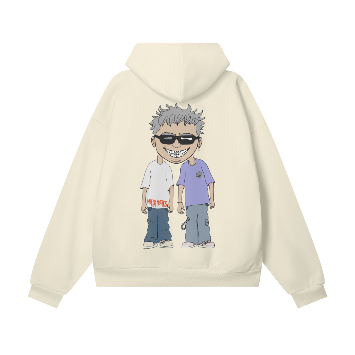 MadaFreaks Oversized Heavyweight Hidden Pocket Hoodie