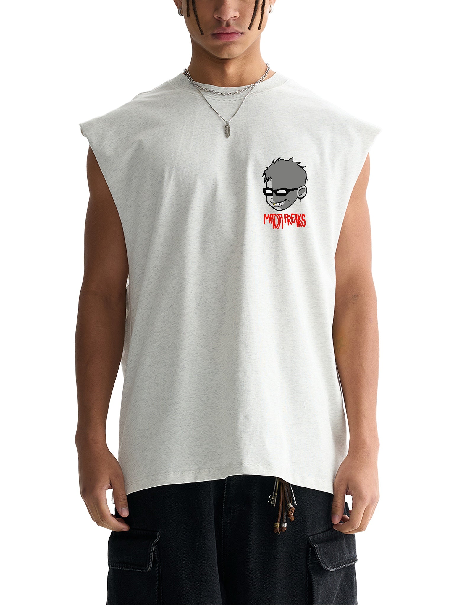 Unisex MadaFreaks Raw Edge Tank Top