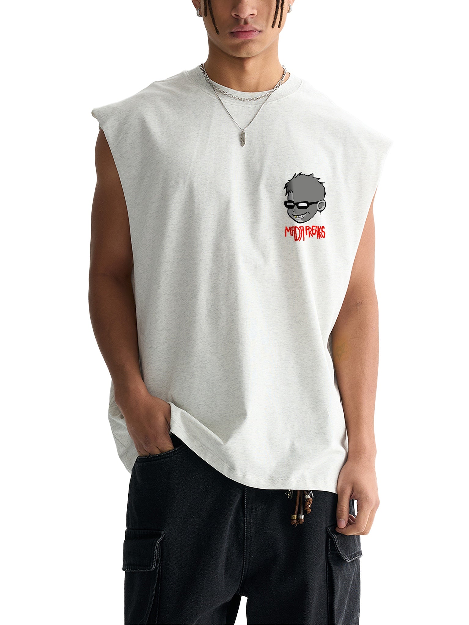 Unisex MadaFreaks Raw Edge Tank Top