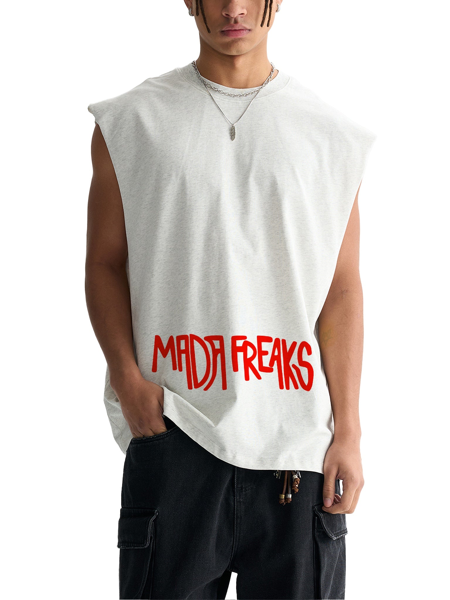 Unisex MadaFreaks Raw Edge Tank Top