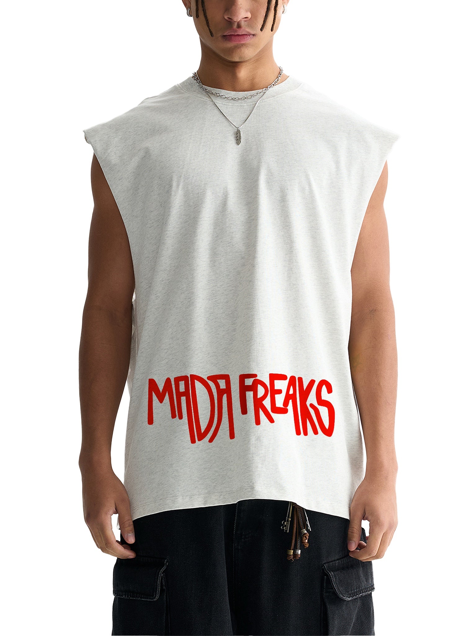 Unisex MadaFreaks Raw Edge Tank Top